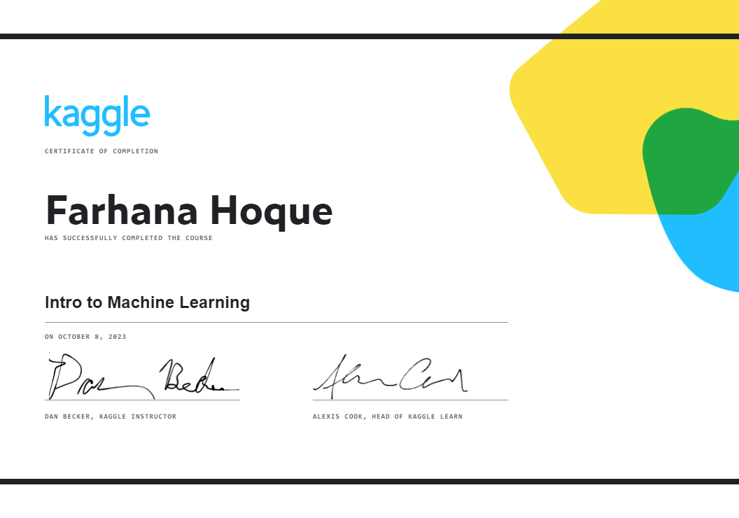 Farhana Hoque - Intro to Machine Learning (1)